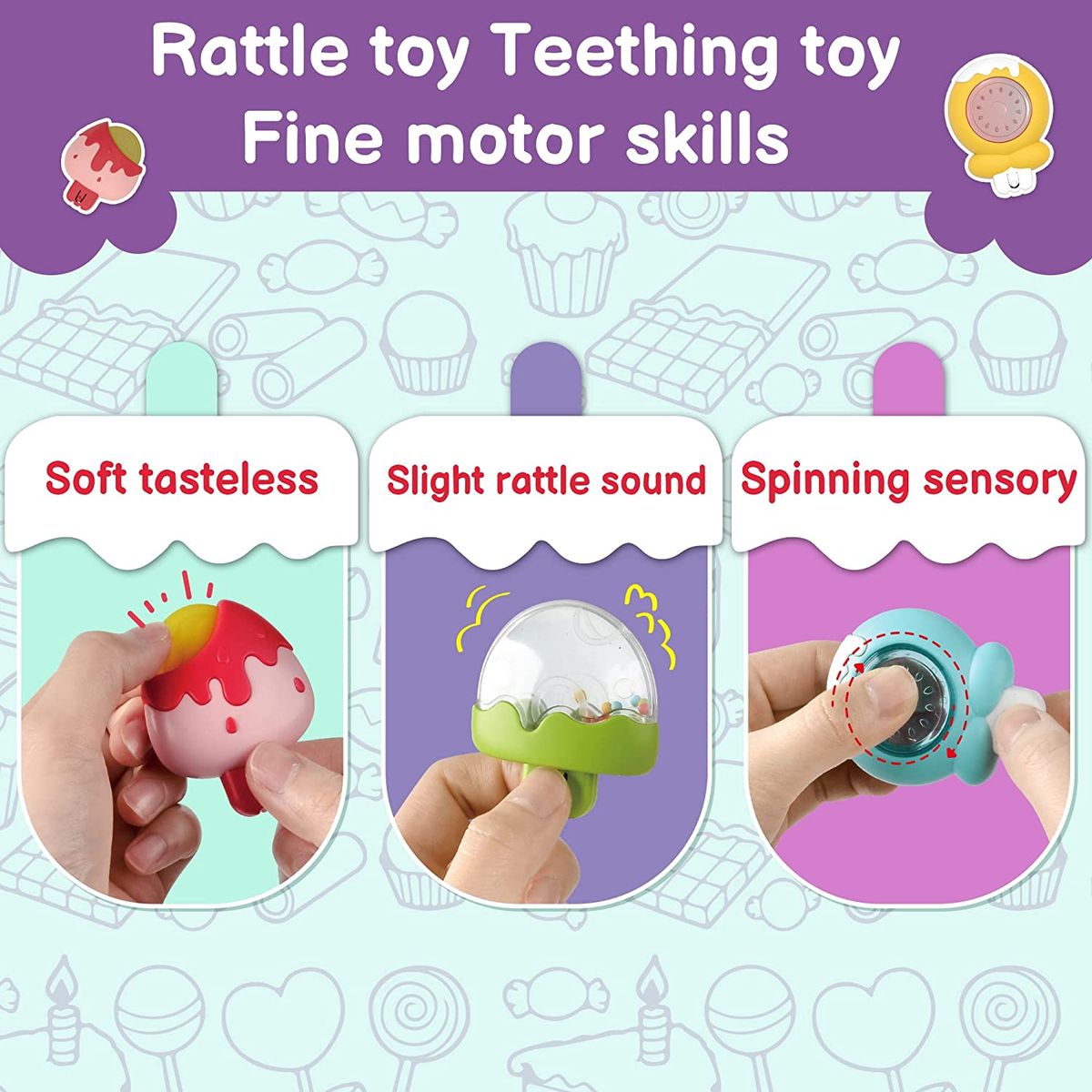 Pop It Fidget Suction Cup Spinner - Candy Spinner