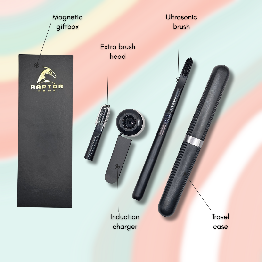 Raptor Home – DentaClean Ultrasonic Waterproof Electric Toothbrush