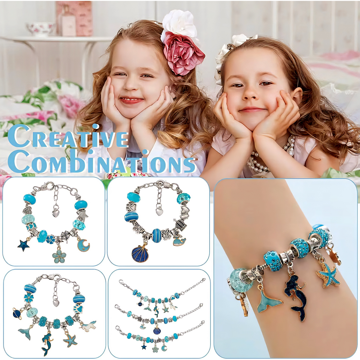 Raptor Home - DIY Charm Bracelet & Necklace Kit with Storage Box