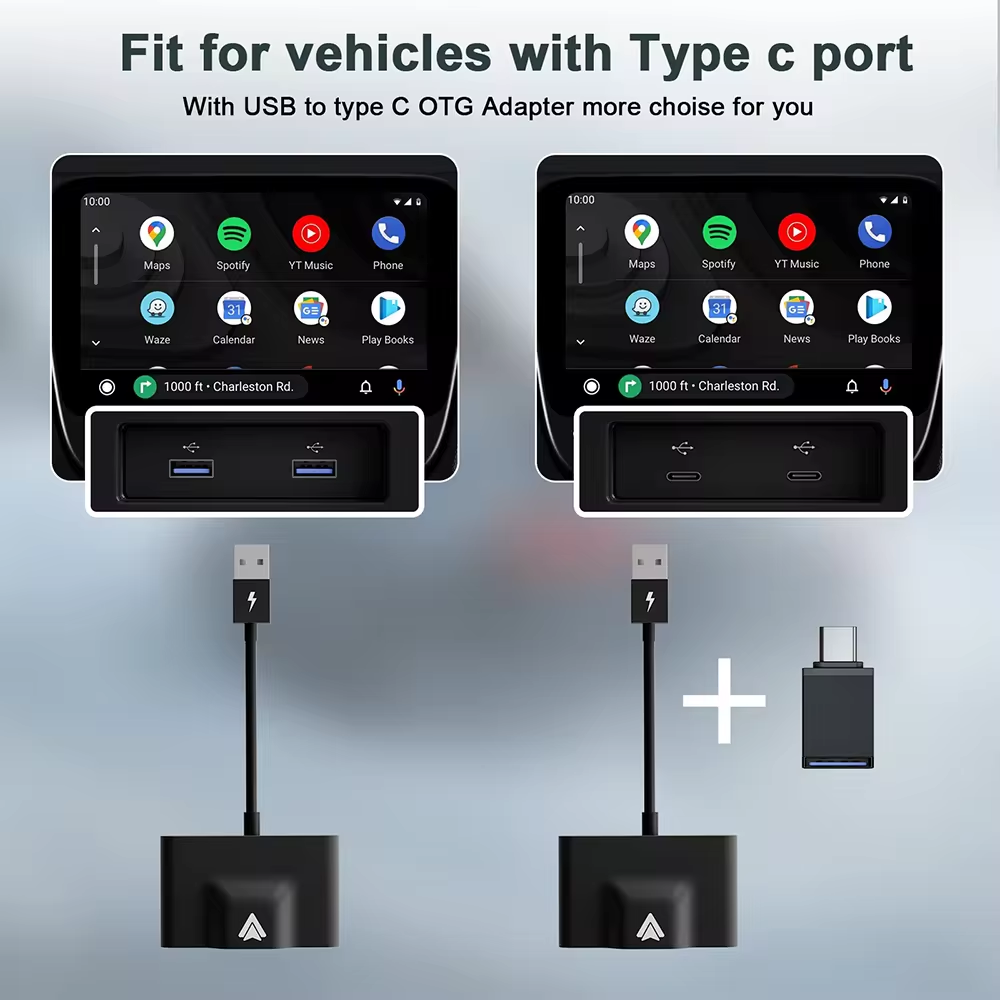 Raptor Home Wireless Conversion Adapter Dongle for Android Auto