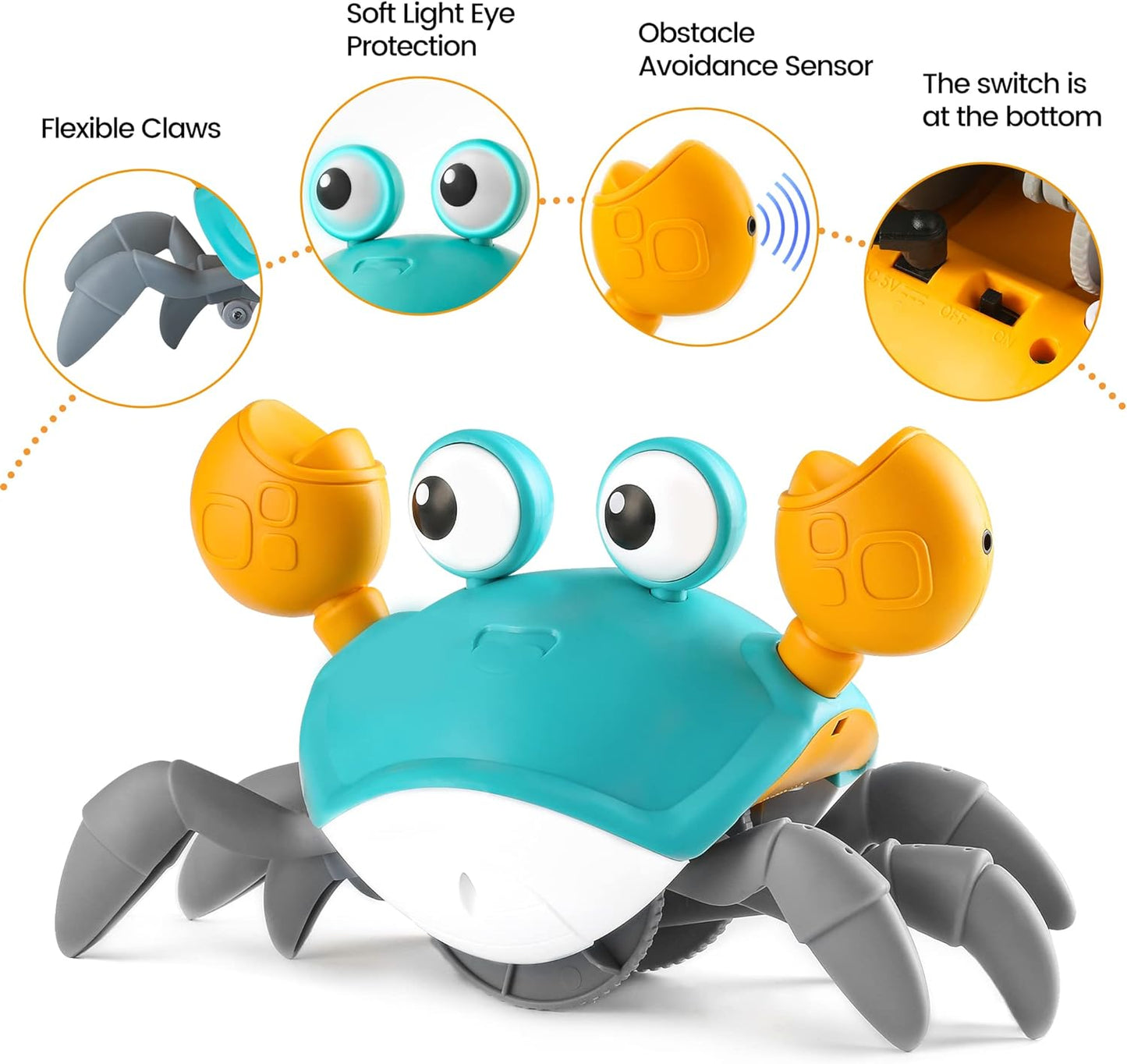 Crawling Crab Interactive Toy Baby Toy Toddlers Activity Toy Baby Toys