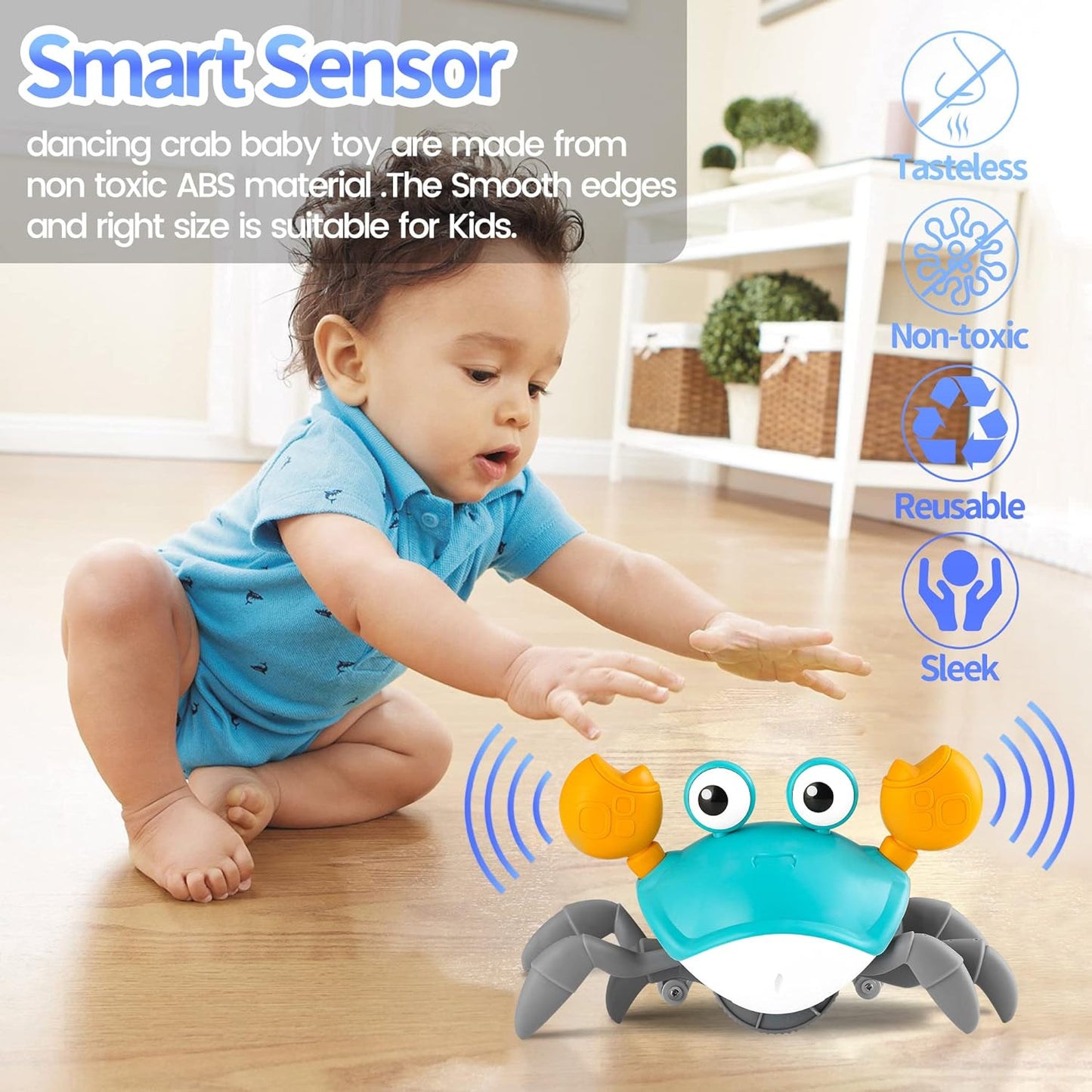 Crawling Crab Interactive Toy Baby Toy Toddlers Activity Toy Baby Toys