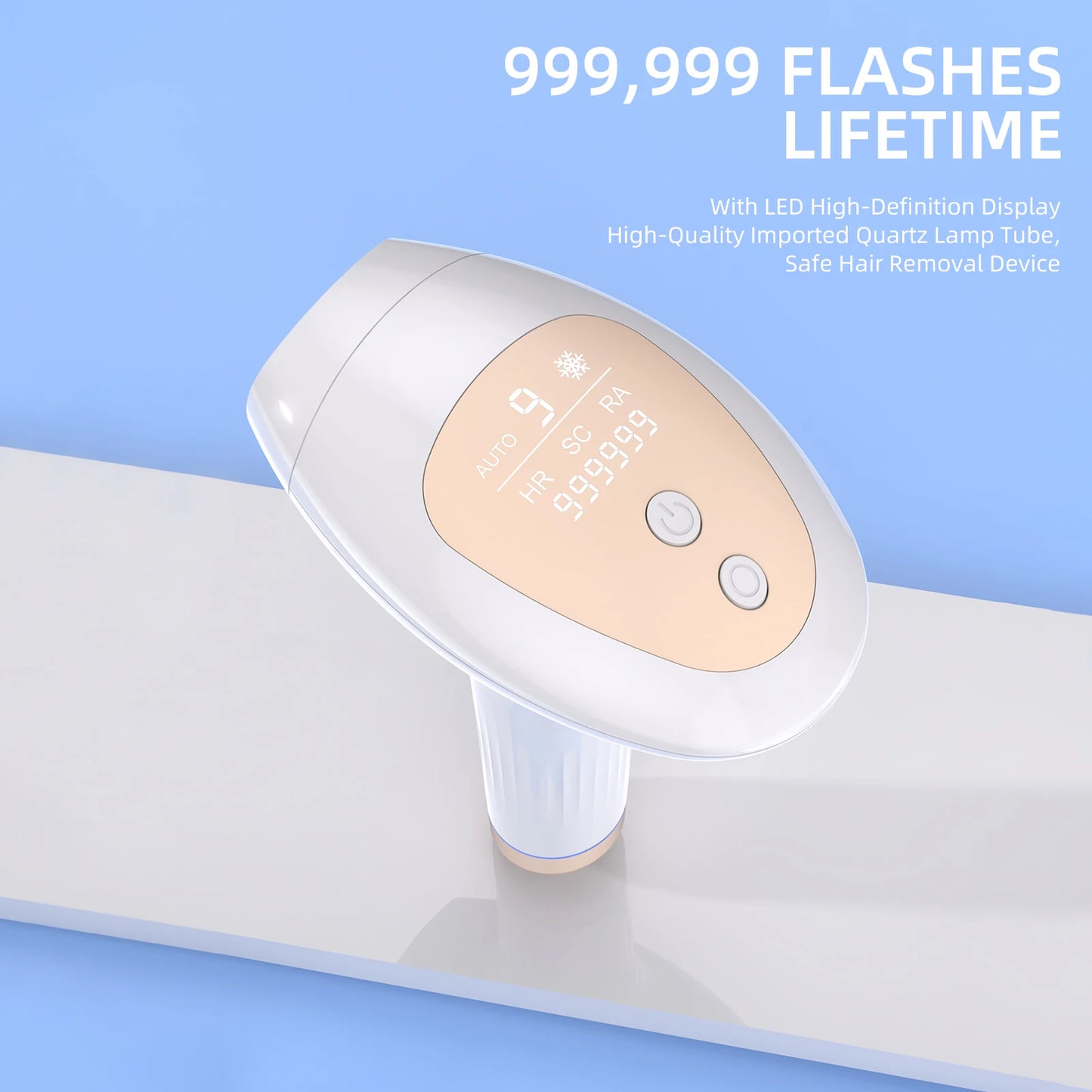 Raptor Home Salon-Grade IPL Permanent Hair Removal Ice Cooled