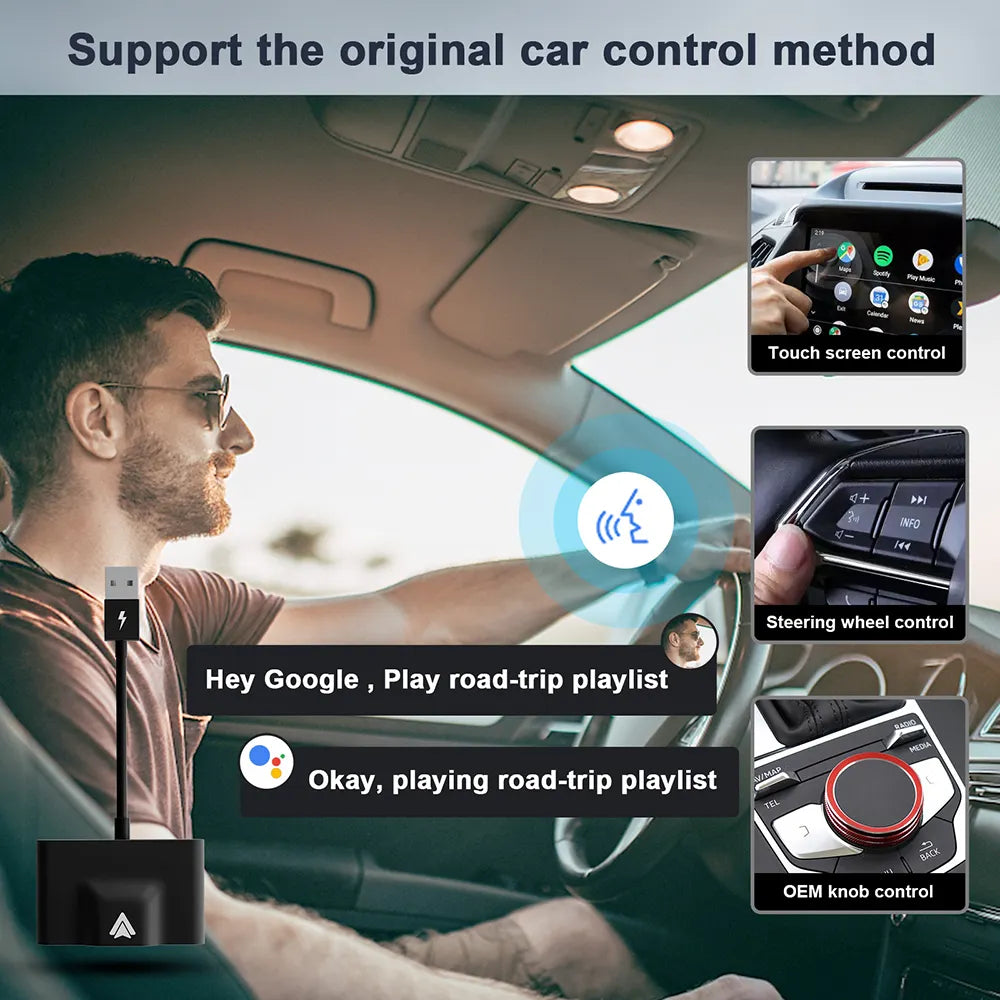 Raptor Home Wireless Conversion Adapter Dongle for Android Auto