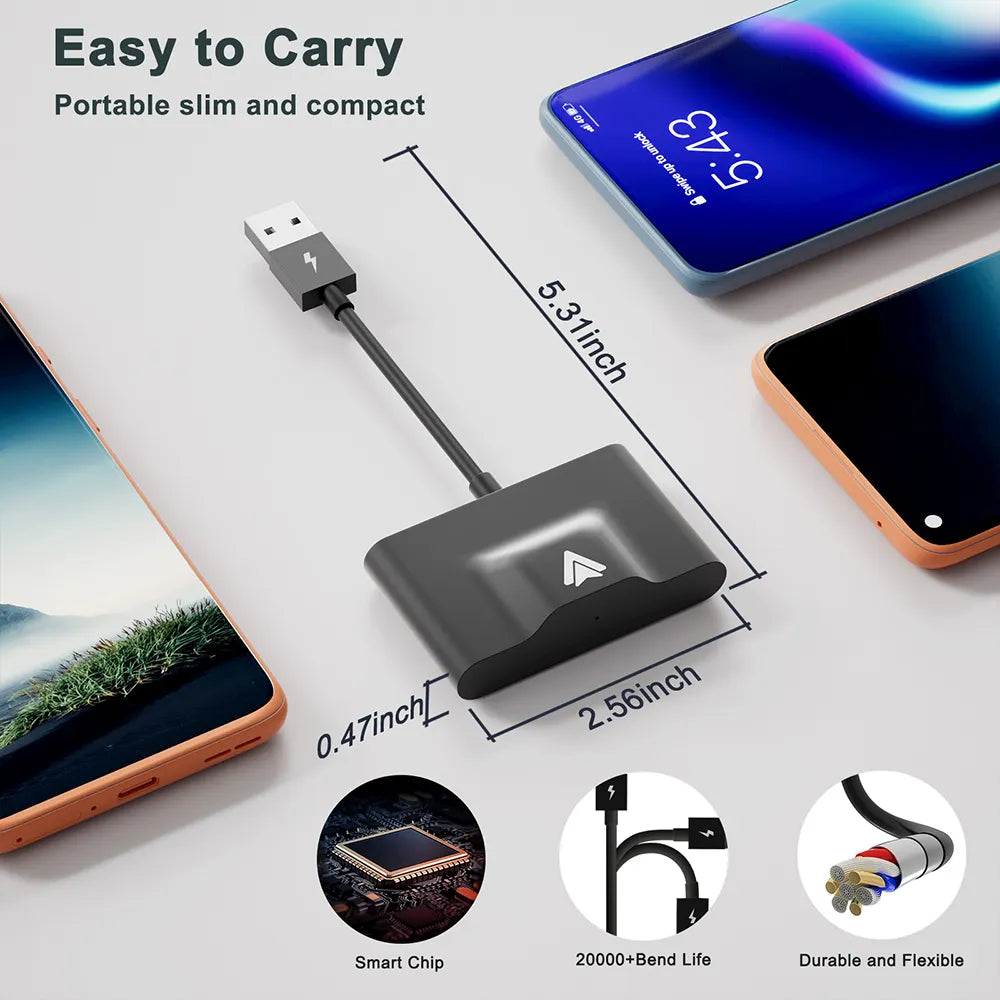 Raptor Home Wireless Conversion Adapter Dongle for Android Auto
