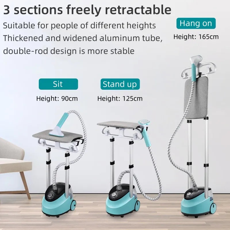Raptor Home Upgraded 2L 2000W Professional Grade Vertical Garment Steamer