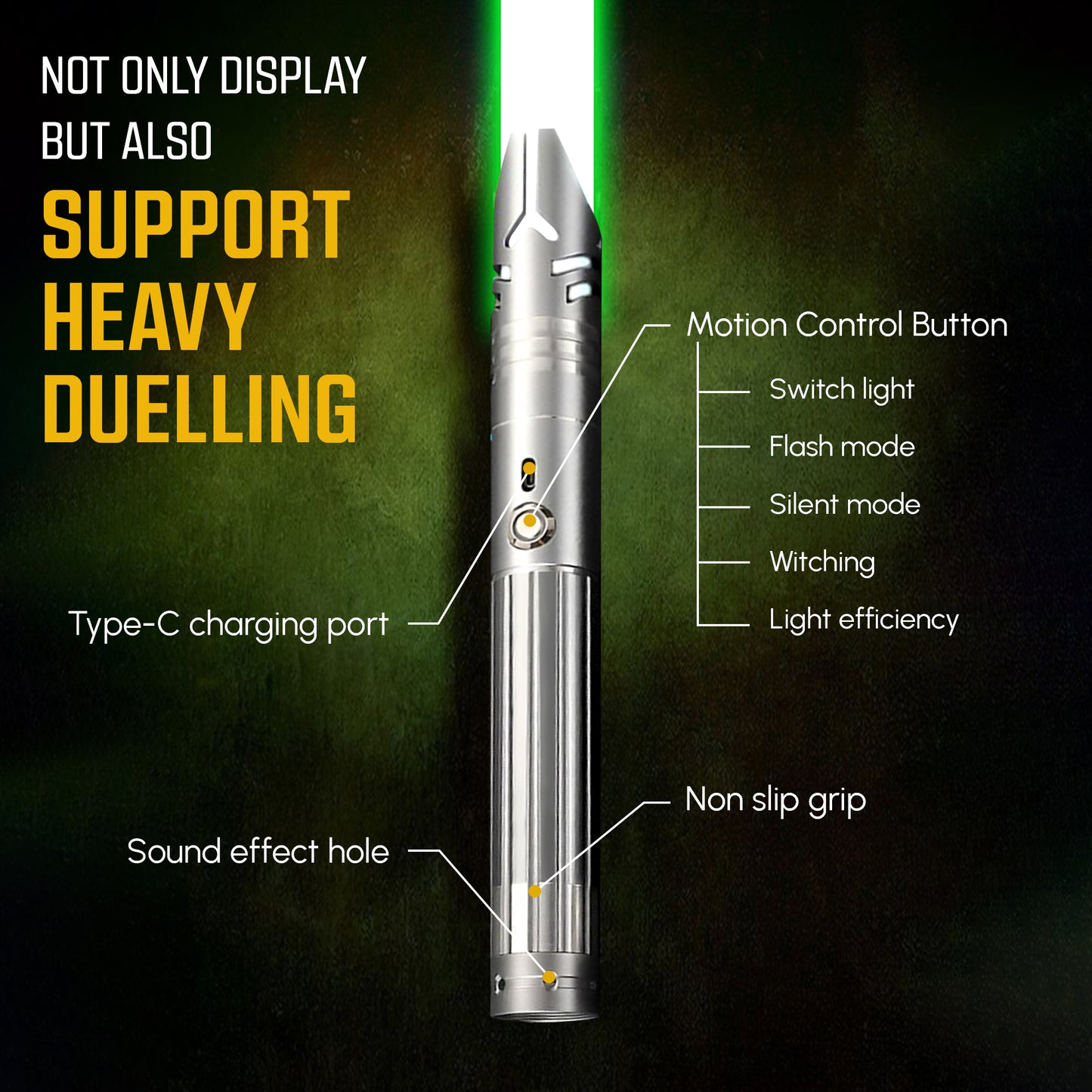 Real Jedi Metal Dueling Lightsaber - 16 Colors, Pack of Two