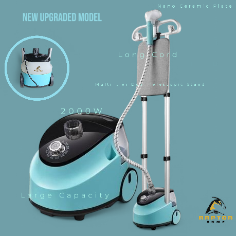 Raptor Home Upgraded 2L 2000W Professional Grade Vertical Garment Steamer