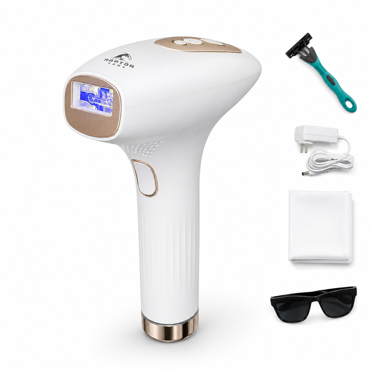 Raptor Home Salon-Grade IPL Permanent Hair Removal Ice Cooled